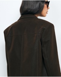 AERE - Drea Suede Look Blazer
