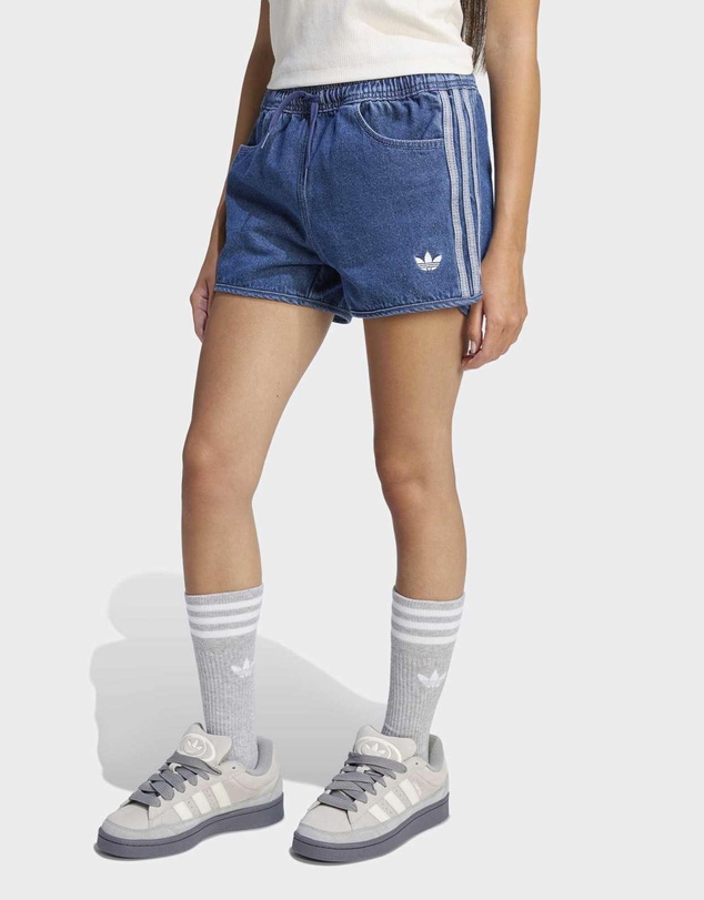 adidas Originals - Denim Sprinter Shorts - Kids-Teens