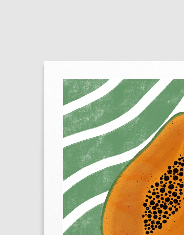 Olive et Oriel - Papayas by Emeliemaria Art Print
