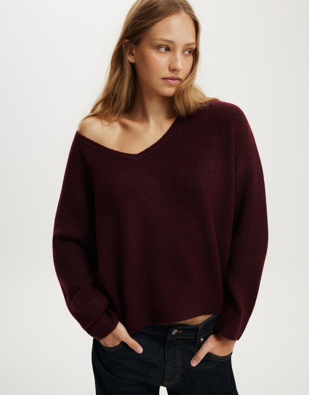 Cotton On - Softest Luxe Slouchy V-Knit