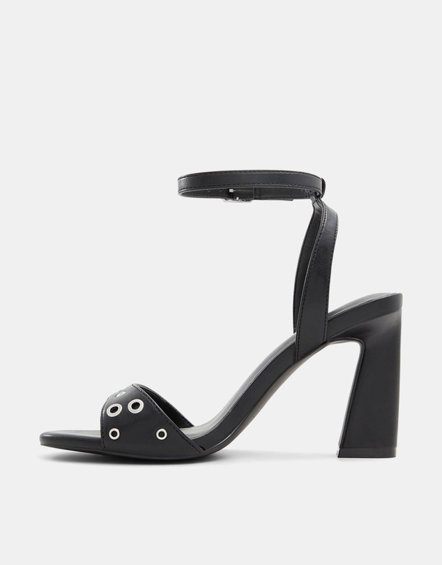 Call It Spring - Denverr Ankle Strap Eyelet Heels