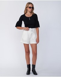 Amelius - Frances Three Quarter Puff Sleeve Knit