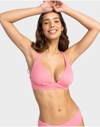 Roxy - Womens Rib Roxy Love The Roller Bikini Top