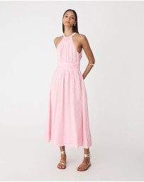 Forcast - Miami Gathered Neck Hemp Dress