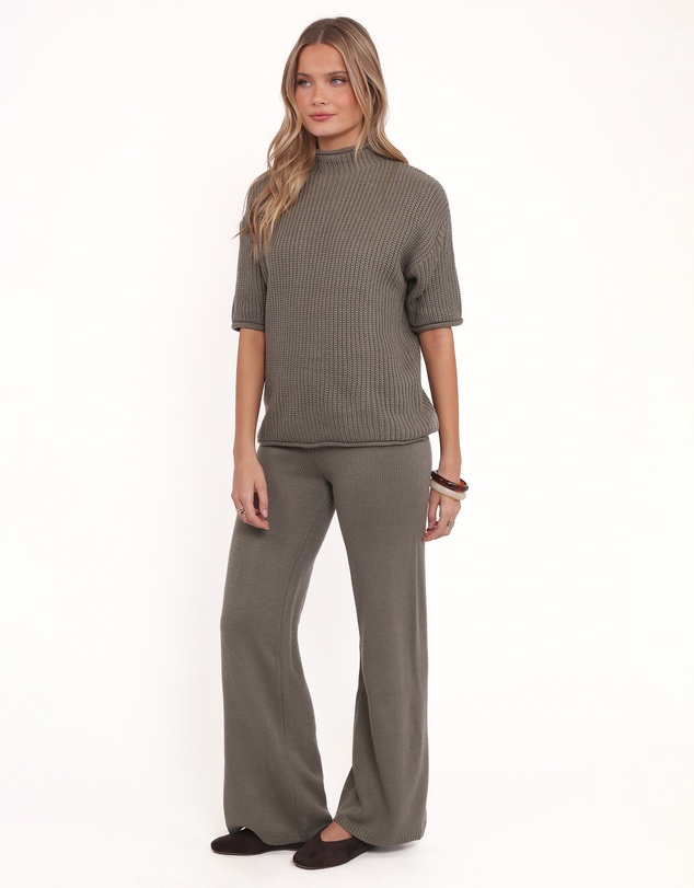 Petal & Pup - Remii Knit Pant Set - Khaki