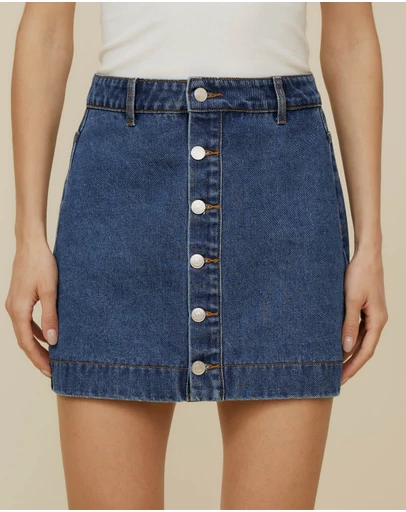 The Fated - Margot Denim Skirt