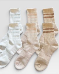 High Heel Jungle - Varsity Pilates Yoga Grip Socks - 3 Pack