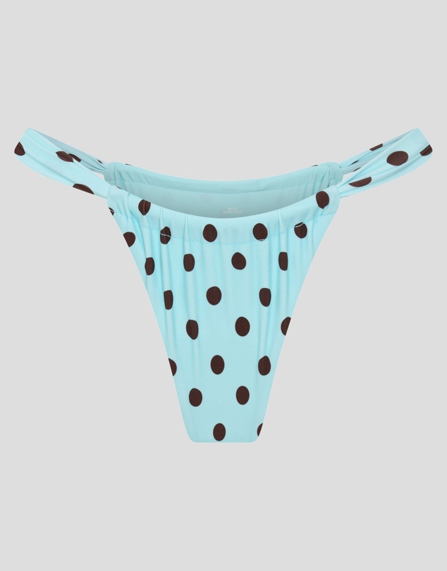 Vacay Swimwear - Rhodes Bottom Blue Polka