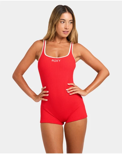 Roxy - Womens Aruba Field Boyleg One Piece Swimsuit