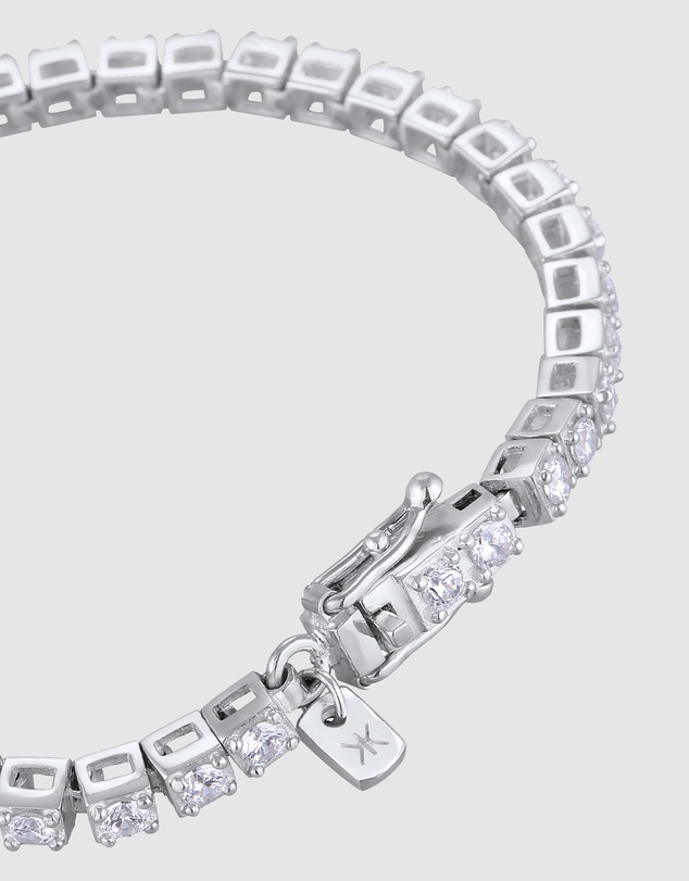 Kuzzoi - ICONIC EXCLUSIVE - Zirconia Tennis Bracelet in 925 Sterling Silver
