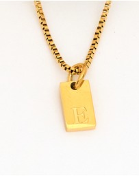 Winona - Afine Alphabet Necklace letter E