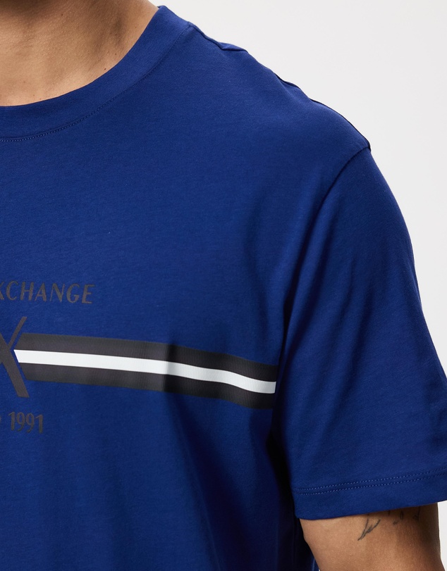 Armani Exchange - Front Logo Stripe T-Shirt