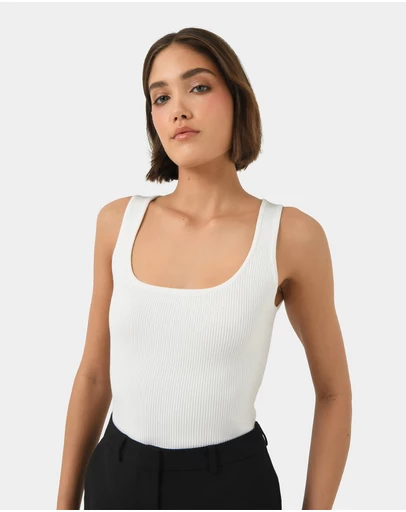 Forcast - Vivi Rib Knit Tank Top
