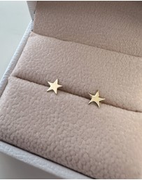 Luna Rae - Solid Gold - Litte Star Studs