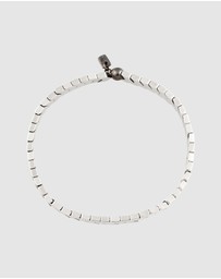 Kuzzoi - ICONIC EXCLUSIVE - Bracelet Male Grey Synthetic Hematite 925 Sterling Silver