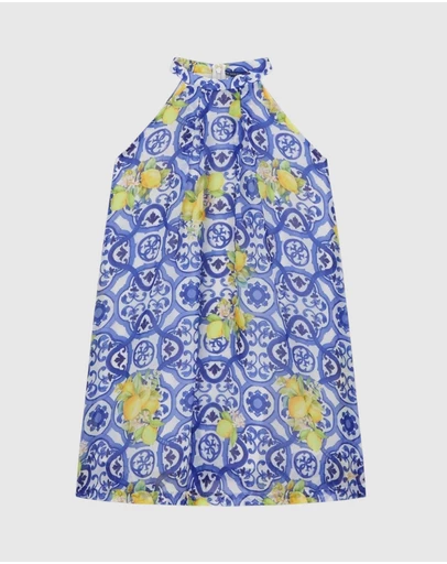 GUESS - Chiffon Short Sleeve Dress