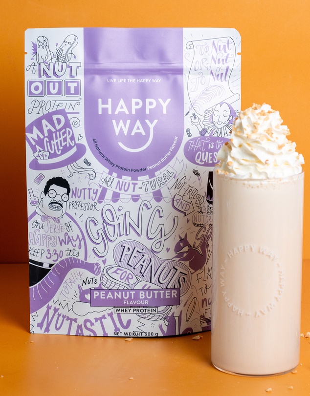 Happy Way - Peanut Butter Whey Protein Powder