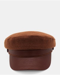 Morgan & Taylor - Keira Paper Boy Cap in Brown