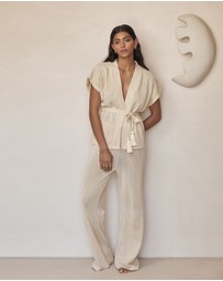 Arms Of Eve - Sardinia Wrap Top - Coconut