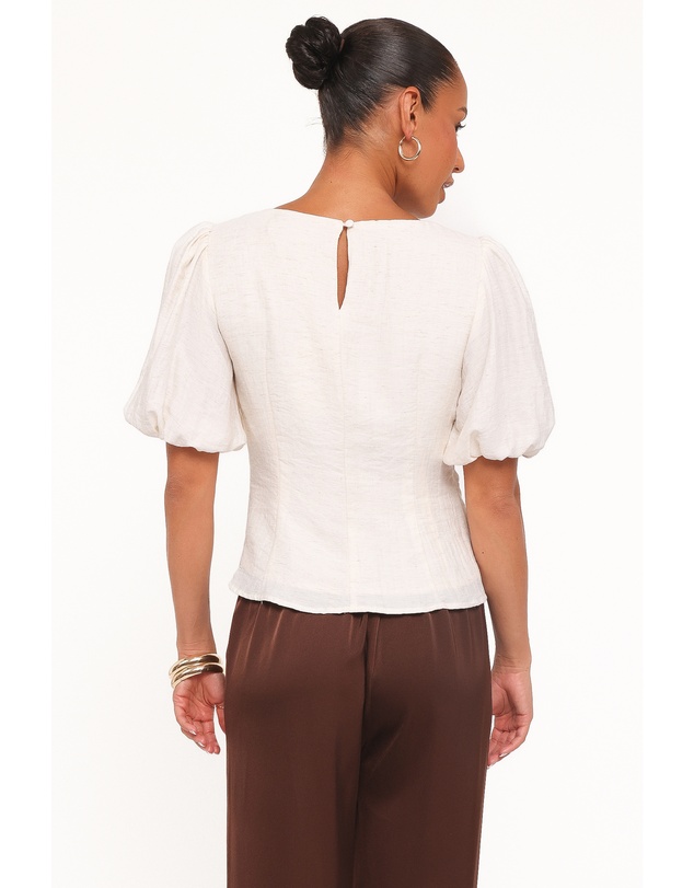 Petal & Pup - Laurel Puff Sleeve Top - Ivory