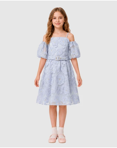 Romance by Honey and Beau - Selena Puff Sleeve Dress