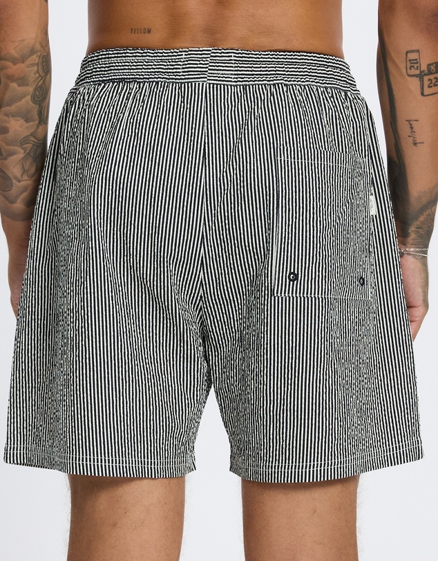 Les Deux - Stan Stripe Seersucker Swim Shorts