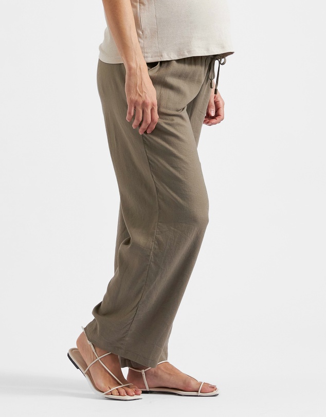 Ripe Maternity - Indi Wide Leg Linen Pant
