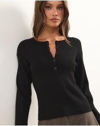 Atmos&Here - Lina Long Sleeve Knit Top