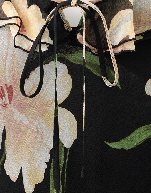 M.N.G - Floral-Print Dress With Ruffle Detail