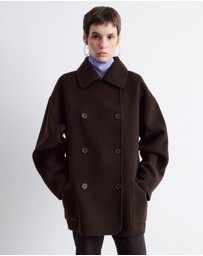 & Other Stories - Cocoon-Shaped Wool Jacket