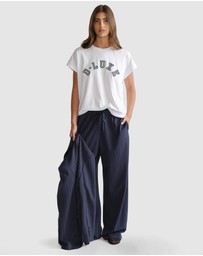 Decjuba - D-Luxe Crosshatch Halfmoon Tee
