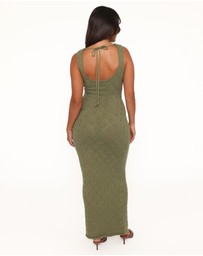Petal & Pup - Wembly Maxi Dress - Olive Green