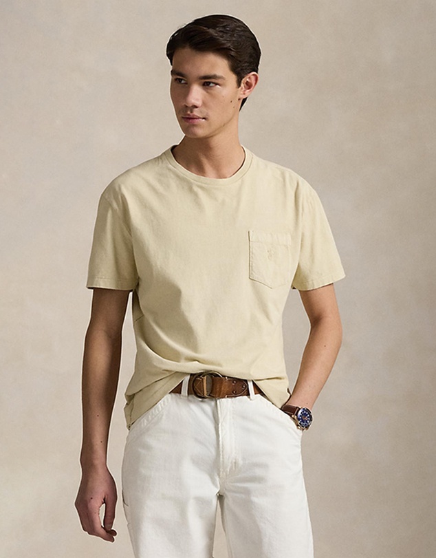Polo Ralph Lauren - Custom Slim Mineral-Dyed Pocket T-Shirt