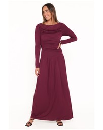 Petal & Pup - Shirley Long Sleeve Maxi Dress - Burgundy