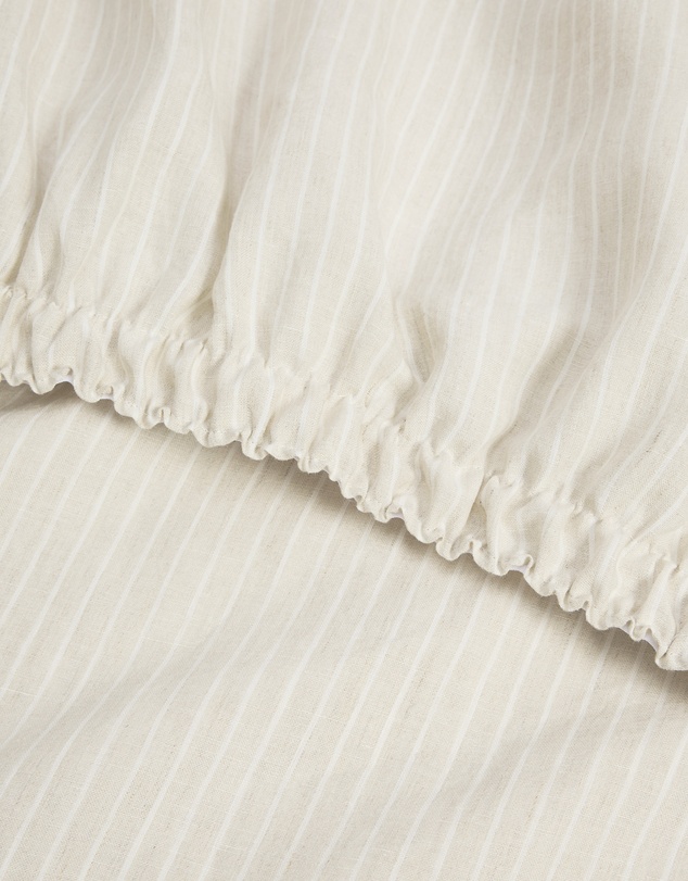 Country Road - Skye Linen King Fitted Sheet