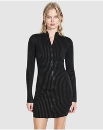 GUESS Originals - GUESS Originals Washed Zipped Mini Dress