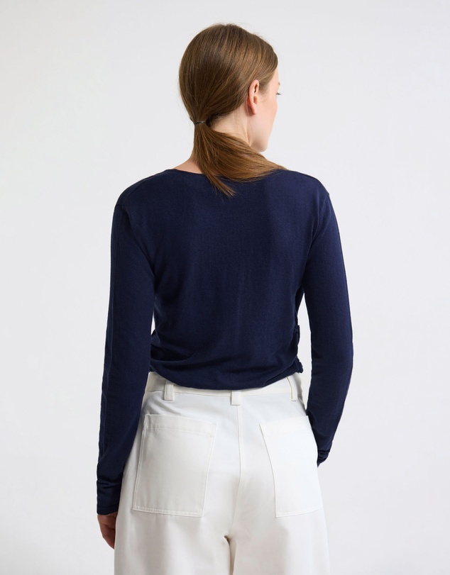 Oxford - Daria Wrap Front Knitted Top
