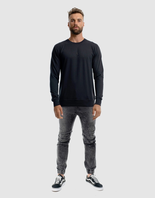 Xander - Monarch Mono Embroidery Crewneck