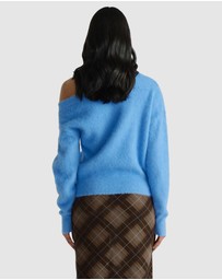 Decjuba - Abigail Tipped Shoulder Knit Jumper