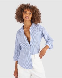 CAMIXA - Rina Striped Linen Shirt