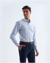 3 Wise Men - 3 Wise Men Whitmore Blue Print Shirt