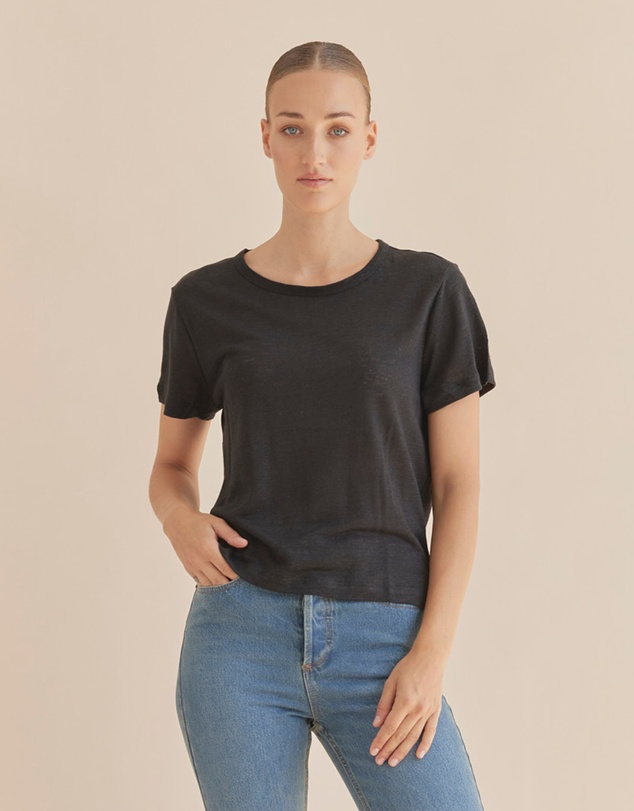 Amelius - Coogee Linen Crew Neck Tee