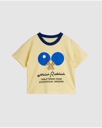 Mini Rodini - Table Tennis Contrast Rib SS Tee - Babies-Teens