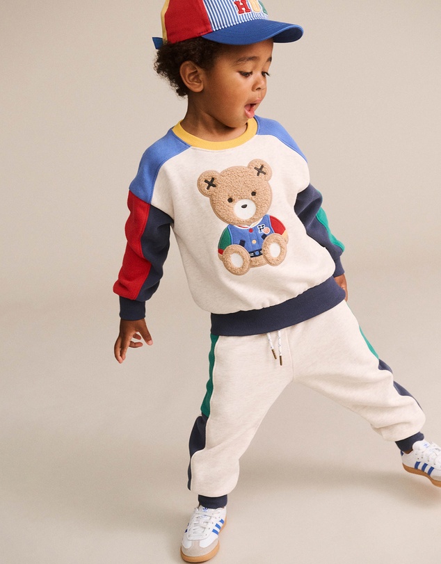 Huxbaby - Colour Block Sitting Hux Sweatshirt - Babies-Teens