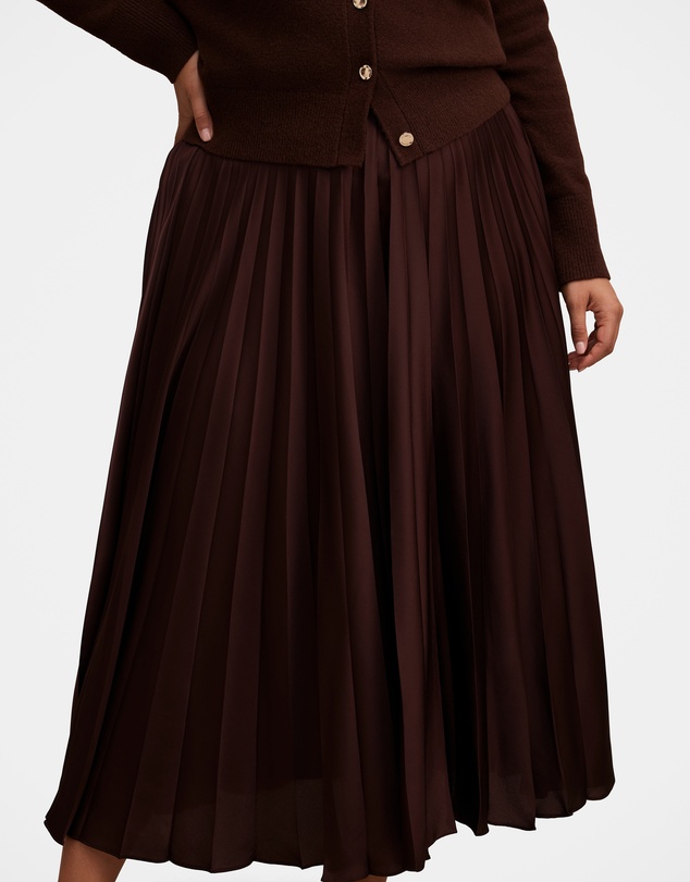 Forever New Curve - Delphine Curve Pleated Midaxi Skirt