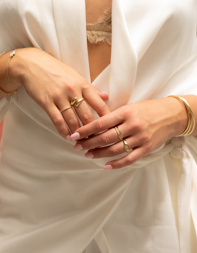 Mestige - Sheathe Ring - 18K Gold Plated
