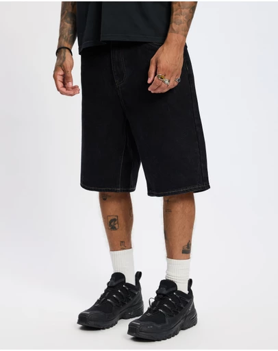 S Double - Embroidered 5 Pocket Shorts