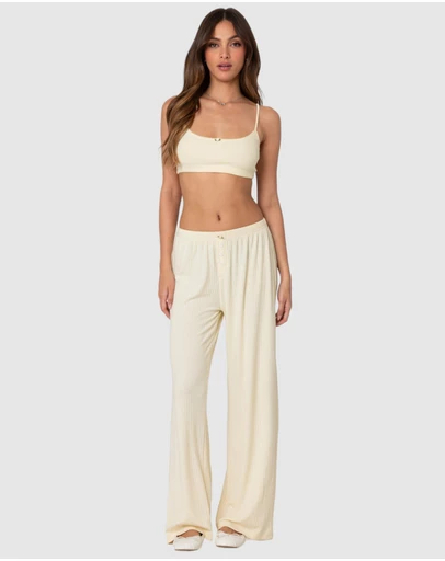 EDIKTED - Lilou Pointelle Pants