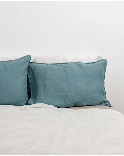 SILK MAGNOLIA - French Linen Pillowcase