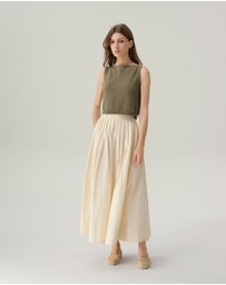 IDA+S - Sunny Cotton Midi Skirt